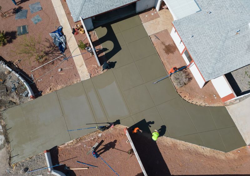 Cement Driveway Pouring